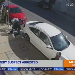 LAPD arrests street robbery suspect, other suspects wanted