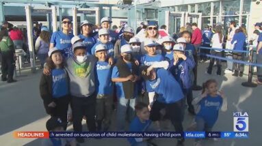 Little Leaguers celebrate Jackie Robinson Day with a Dodger Game