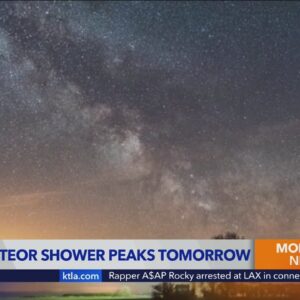 Lyrids meteor shower peaks tomorrow