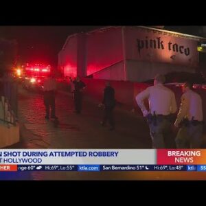 Man shot during attempted robbery in West Hollywood