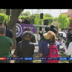 Probation workers, crime survivors rally for change