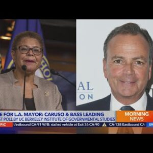 Karen Bass and Rick Caruso now share the lead in race for L.A. mayor: Poll