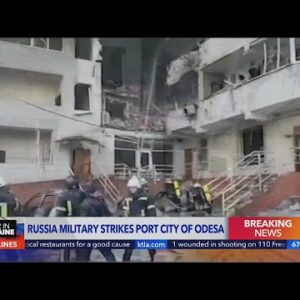 Russian military strikes port city of Odesa