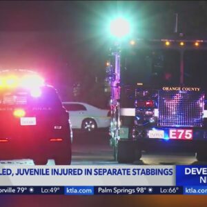 Santa Ana police investigating pair of late night stabbings