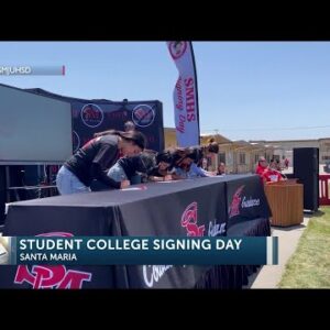 100 Santa Maria High School students participate in University Signing Day