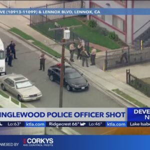 Search continues for shooter in attack on off-duty police officer