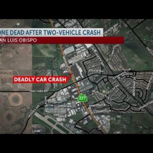 Sunday car accident in San Luis Obispo leaves one person dead