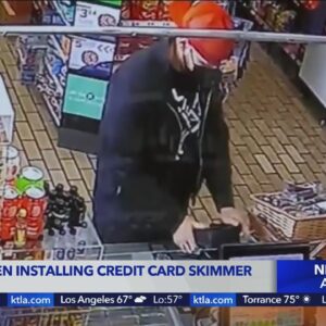 Suspect seen installing credit card skimmer in Hawthorne