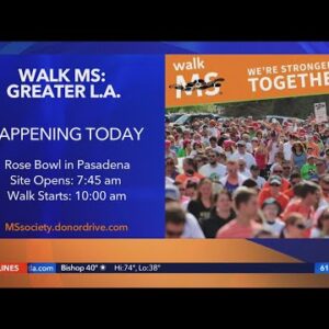 Thousands gather at Rose Bowl for MS walk