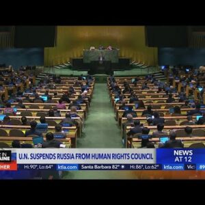 U.N. suspends Russia from Human Rights Council