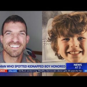 Woman who spotted kidnapped boy honored