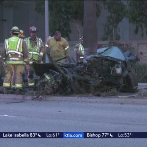 1 dead, 1 hurt in Huntington Beach crash involving previously pursued by police