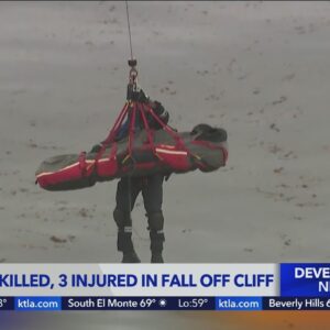 1 killed, 3 injured in fall from Palos Verdes Estates cliff
