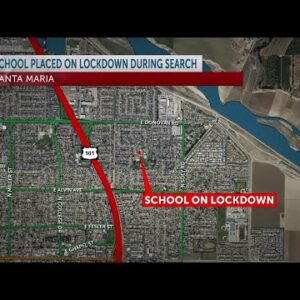 Police lockdown Santa Maria Tunnel Elementary School while search is on for nearby vehicle ...