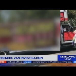 Van with antisemitic statements seen parked around West Hollywood, Beverly HIlls