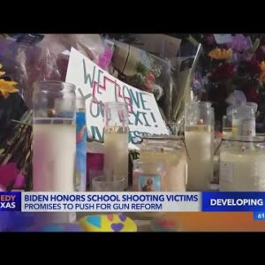 Biden honors school shooting victims