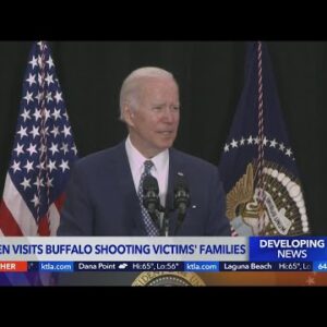 Biden visits Buffalo shotoing victims' families