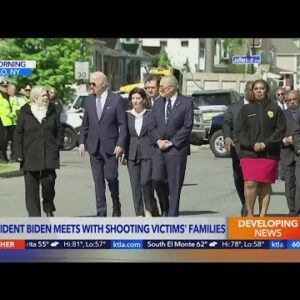 Biden visits Buffalo to meet with shooting victims' families
