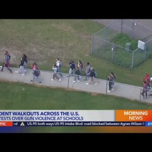 Students stage walkouts across the U.S. to protest gun violence at schools