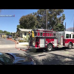 Person rescued from Santa Barbara structure fire transported to local hospital