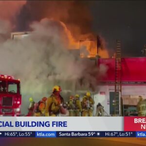 Fire destroys downtown L.A. business