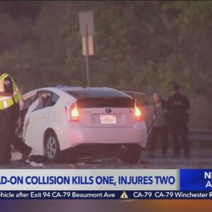 Head-on crash kills 1, hurts 2