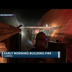 Multi-jurisdictional fire crews knock down small structure fire at Lompoc business