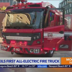 LAFD debuts first electric fire truck in nation