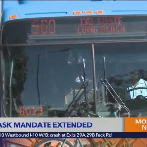 Mask mandate extended for public transportation