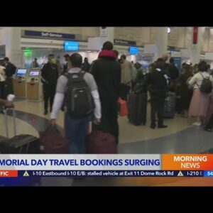 Memorial Day travel bookings surging