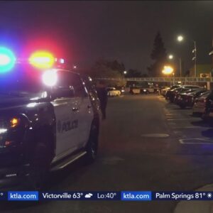 3 men arrive at Pomona hospital while police investigate scene of shooting