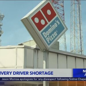 Nation tested by shortage of pizza delivery drivers