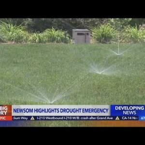 Newsom discusses drought plans in Carson