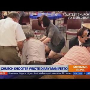 O.C. church shooting suspect wrote diary manifesto