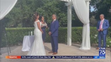 Love in the newsroom: KTLA photographer Dave Lopez gets married, Lynette Romero officiates