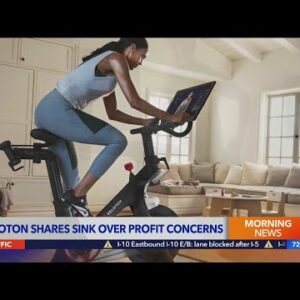 Peloton shares sink over profit concerns
