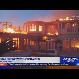 Residents remain evacuated as Coastal Fire containment reaches 25%