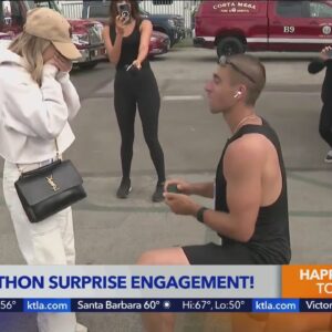 Runner proposes to girlfriend after completing OC Marathon