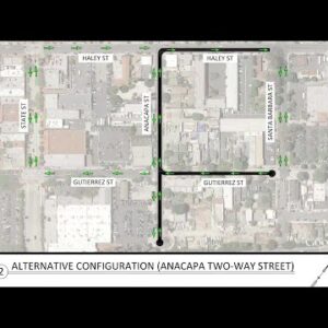 Section of Anacapa St. will go two ways