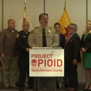 Santa Barbara County Sheriff Bill Brown announces Project Opioid in Santa Barbara County