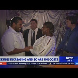 Weddings, and their costs, are increasing