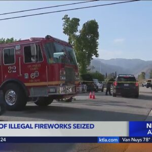 14,000 pounds of illegal fireworks seized in Azusa