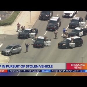 3 in custody after stolen vehicle pursuit