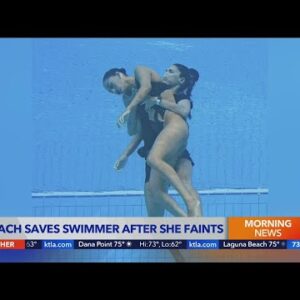 Coach saves American swimmer Anita Alvarez after she faints at World Championships