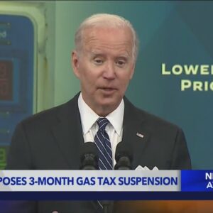 Biden proposes 3-month gas tax suspension