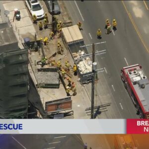 Crews respond after man falls into construction trench in Sun Valley