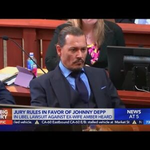Depp celebrates, Heard mourns jury's decision