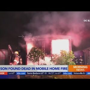 Firefighters discover body in smoldering Santa Ana mobile home