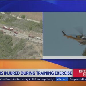 Firefighters injured during training exercise