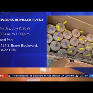 Fireworks buyback event to be held Saturday in Mission Hills